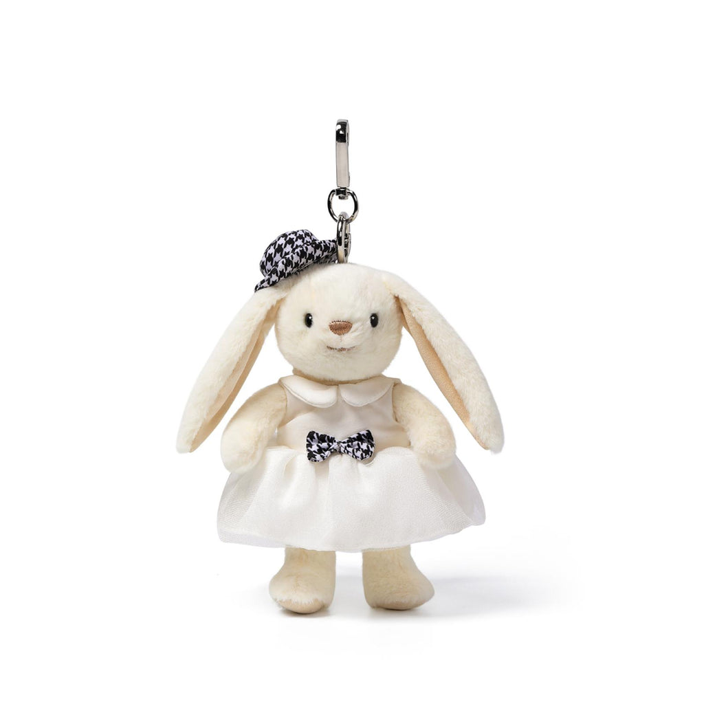 McHugs White Dress Smiling Leveret 6 Inch Plush Bag Charm - Radar Toys