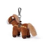 McHugs Cinnamon Brown Pony 4 Inch Plush Bag Charm