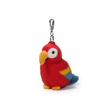 McHugs Cuban Red Macaw 4 Inch Plush Bag Charm - Radar Toys