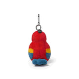 McHugs Cuban Red Macaw 4 Inch Plush Bag Charm - Radar Toys