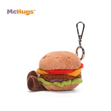 McHugs Juicy Cheese Burger 3 Inch Plush Bag Charm - Radar Toys