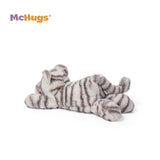 McHugs Moon White Lazy Tiger 12 Inch Plush Figure
