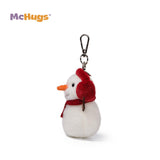 McHugs Scarlet Scarf Snowman 4 Inch Plush Bag Charm
