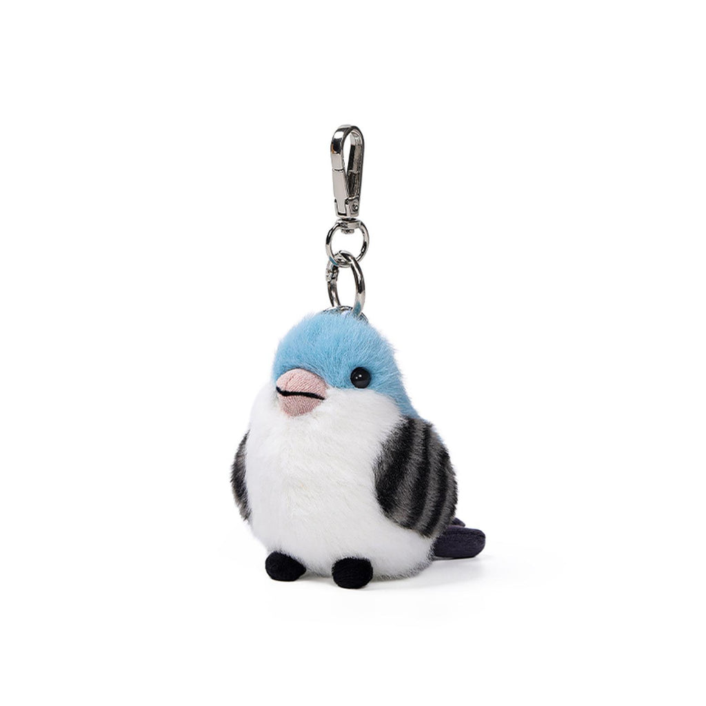 McHugs Silver-Throated Bushtit Bird 4 Inch Plush Bag Charm