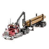 Metal Earth Western Star 4900 Log Truck & Trailer Model Kit ICX136 - Radar Toys