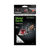 Metal Earth Western Star 4900 Log Truck & Trailer Model Kit ICX136 - Radar Toys