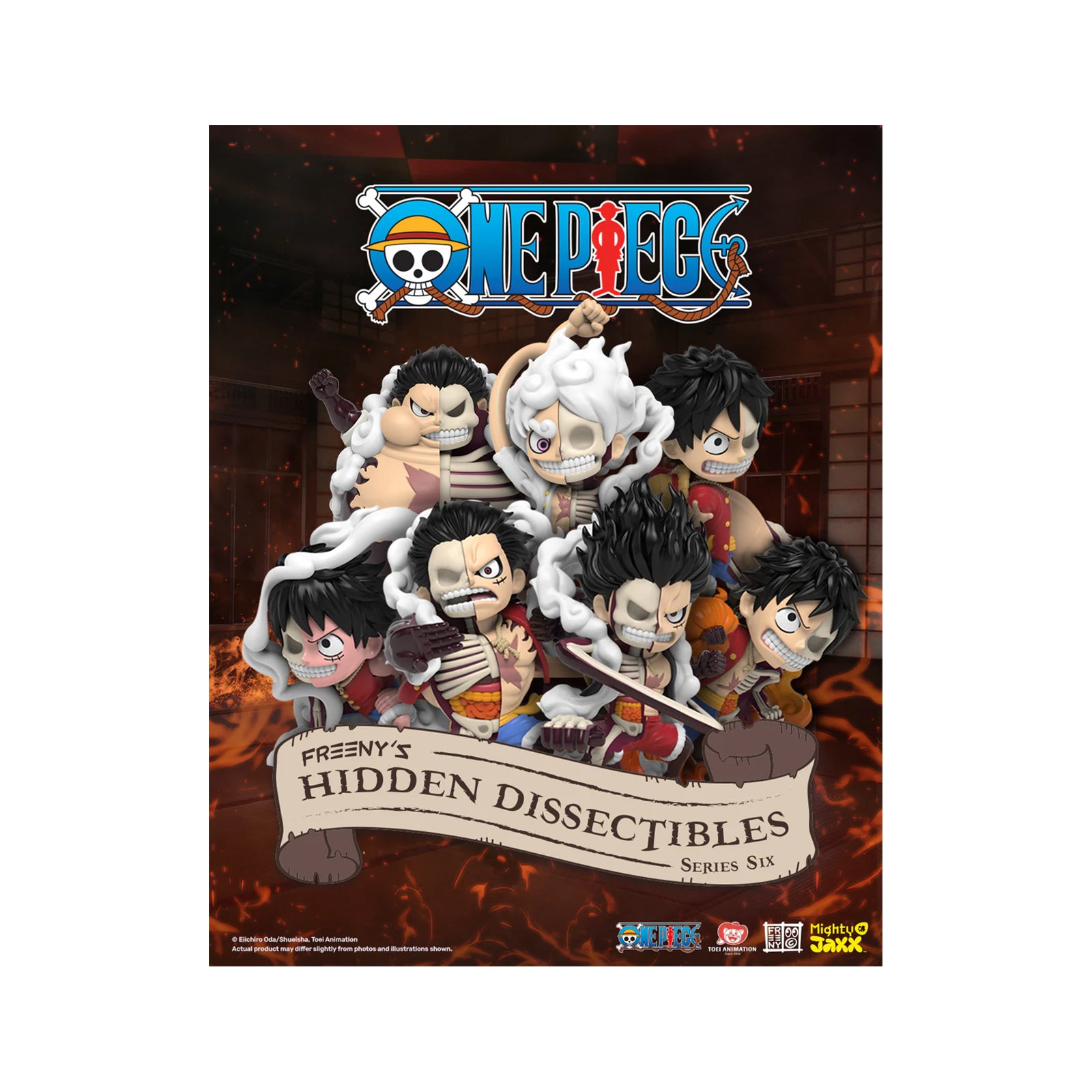 mighty jaxx one piece gear 5 Mighty Jaxx One Piece Hidden Dissectibles Series Six Luffy's Gears Blind Box Figure