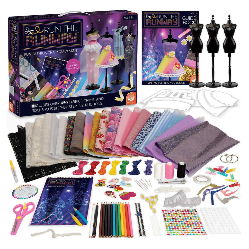 MindWare Run The Runway Miniature Clothing Design Set