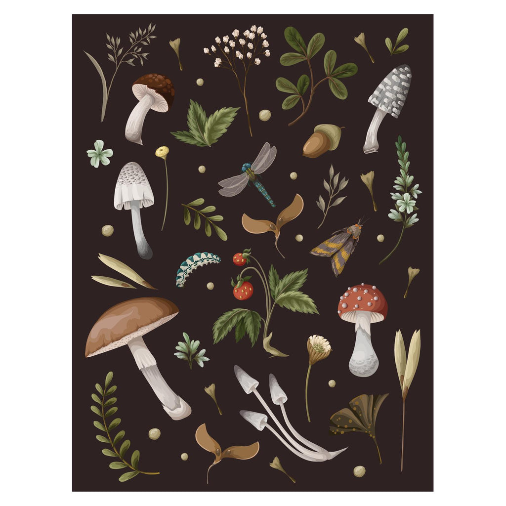 Mushroom Lined Journal