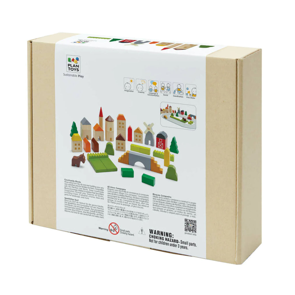 Plan Toys Countryside Wooden Blocks - Radar Toys
