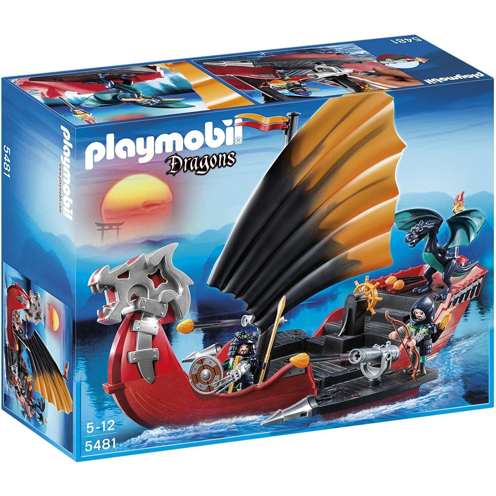 Playmobil Dragon Battle Ship Building Set 5481