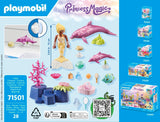 Playmobil Princess Magic Mermaid With Dolphins Building Set 71501 - Radar Toys