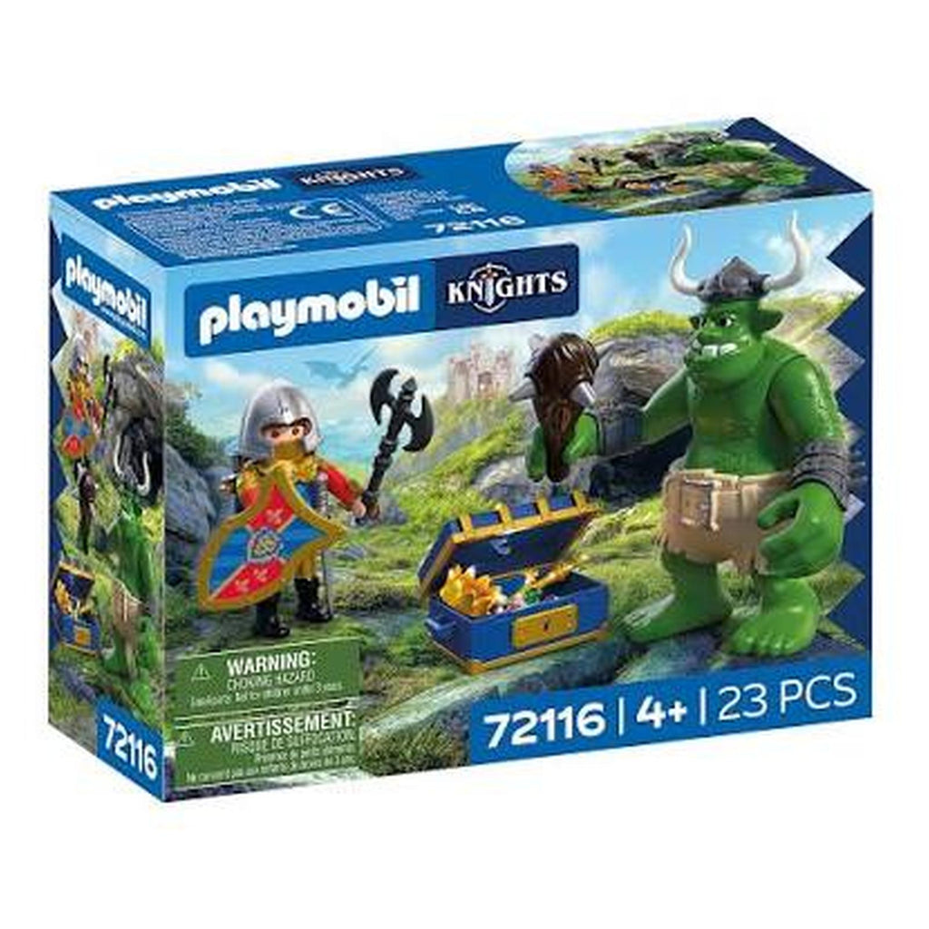 Playmobil Knights Troll With Lion Knight Treasure Building Set 72116