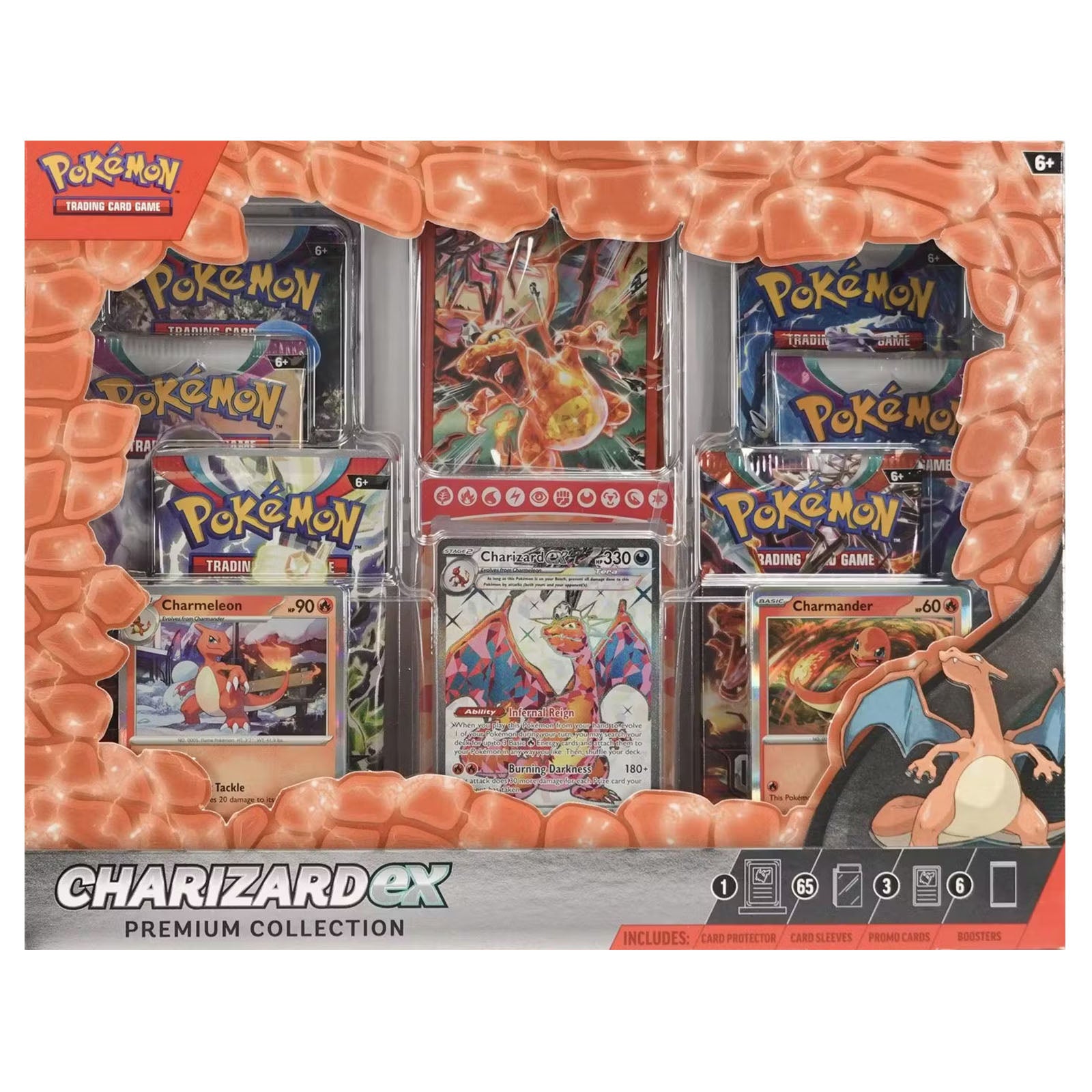 Pokemon Mega Charizard X Exclusive Figure 3-Pack Set [Charmander &  Charmeleon]