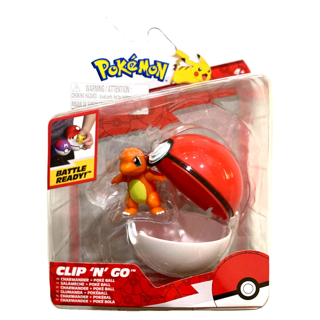 Pokemon Clip 'N' Go Charmander And Poke Ball Figure Pack - Radar Toys