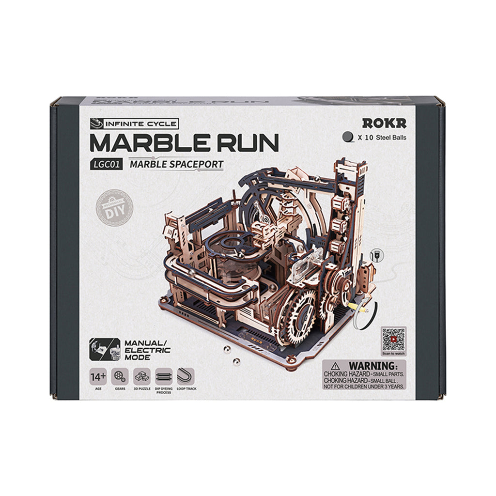 Robotime Rokr Marble Run Marble Spaceport Building Set