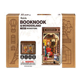 Robotime Rolife Booknook And Wonderland Book Store Building Set - Radar Toys