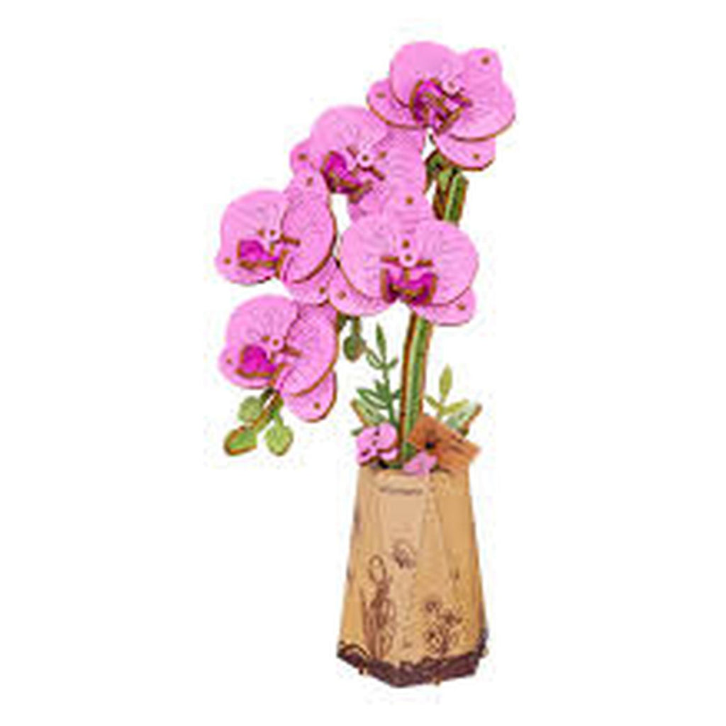 Robotime Rowood Purple Moth Orchid Wooden Bloom Craft Model Kit