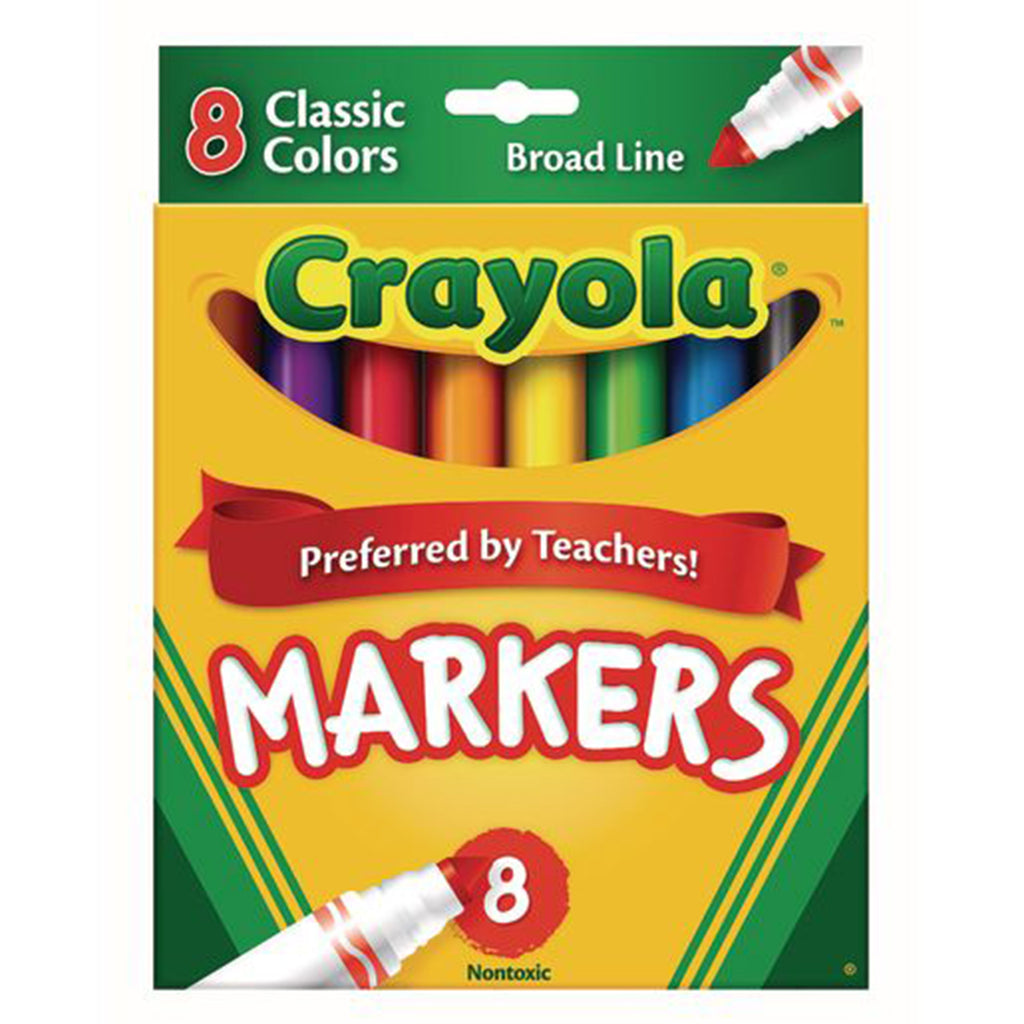 Crayola 8 Count Classic Markers - Radar Toys