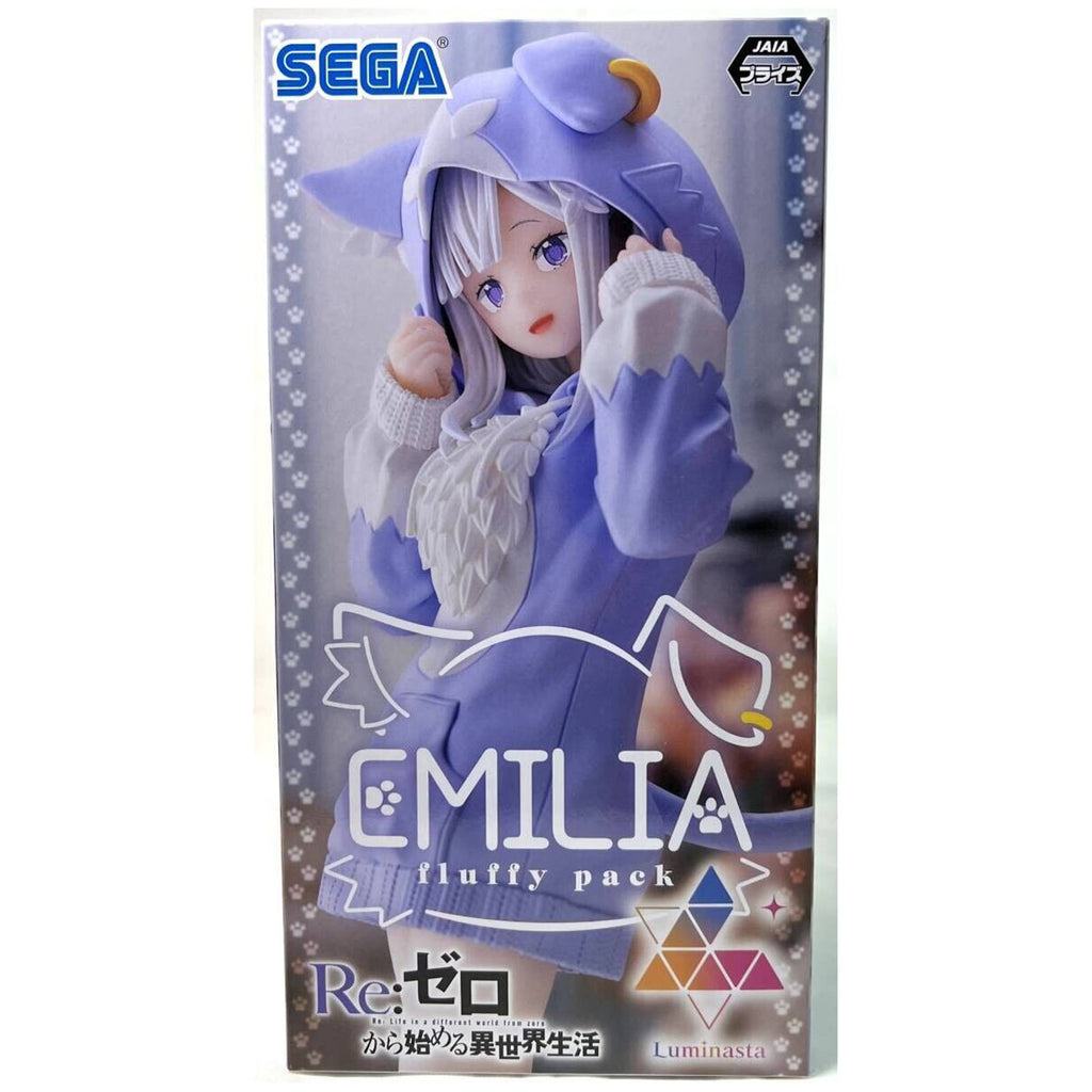 SEGA ReZero Starting Life In Another World Luminasta Fluffy Pack Emilia Figure