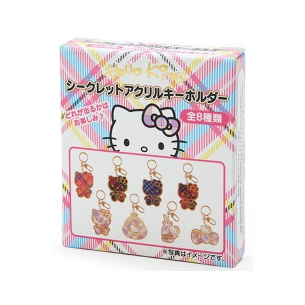 Sanrio Hello Kitty 50th Anniversary Dress Tartan Single Blind Box Keychain