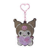 Sanrio Hello Kitty And Friends Rhinestone Kuromi Keychain Bag Clip - Radar Toys