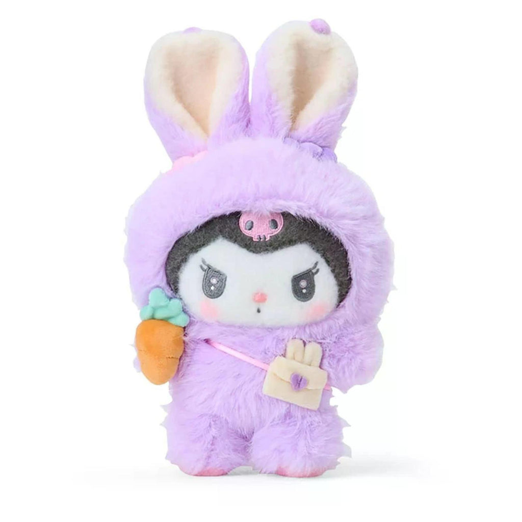 Sanrio Kuromi Plush Toy Fluffy Eared Bunny Club 8 Inch Plush Figure
