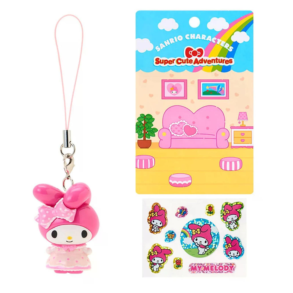 Sanrio My Melody Strap And Sticker Set Super Cute Adventures My Dream