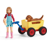Schleich Farm World Puppy Wagon Ride Figure Set 42543 - Radar Toys