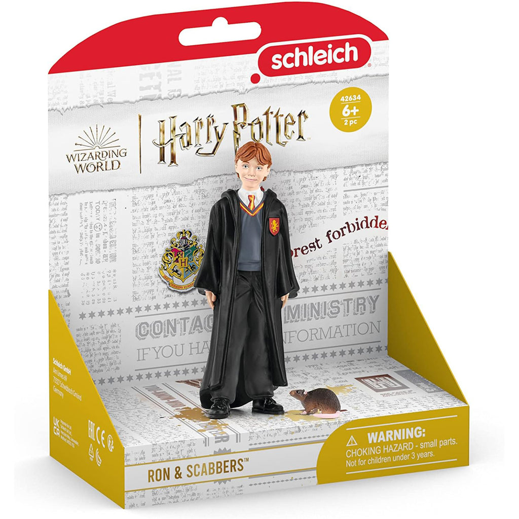 Schleich Harry Potter Ron And Scabbers 4 Inch Figure Set