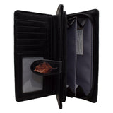Shagwear Autumn Nature Black Large Zipper Wallet
