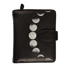 Shagwear Moon Phases Small Black Zipper Wallet - Radar Toys
