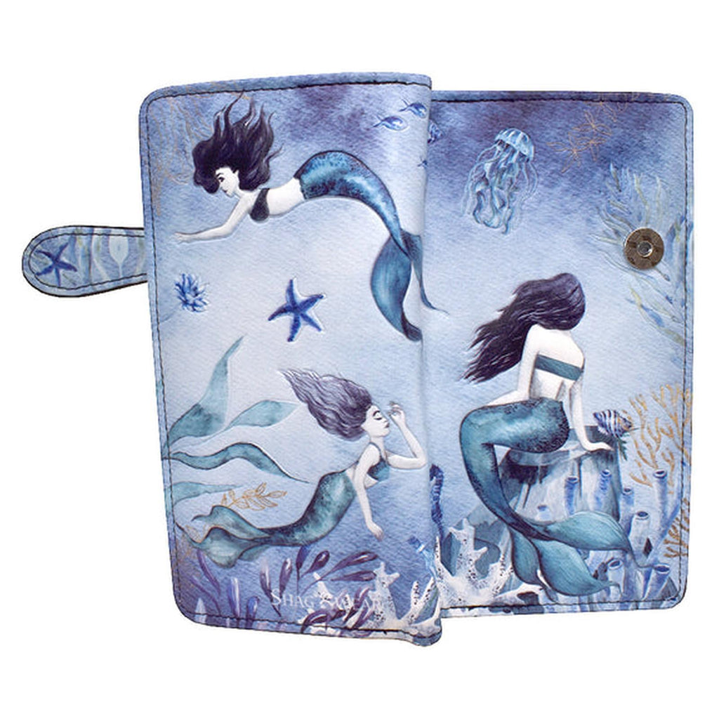 Shagwear Ocean Mermaids Large Zipper Wallet