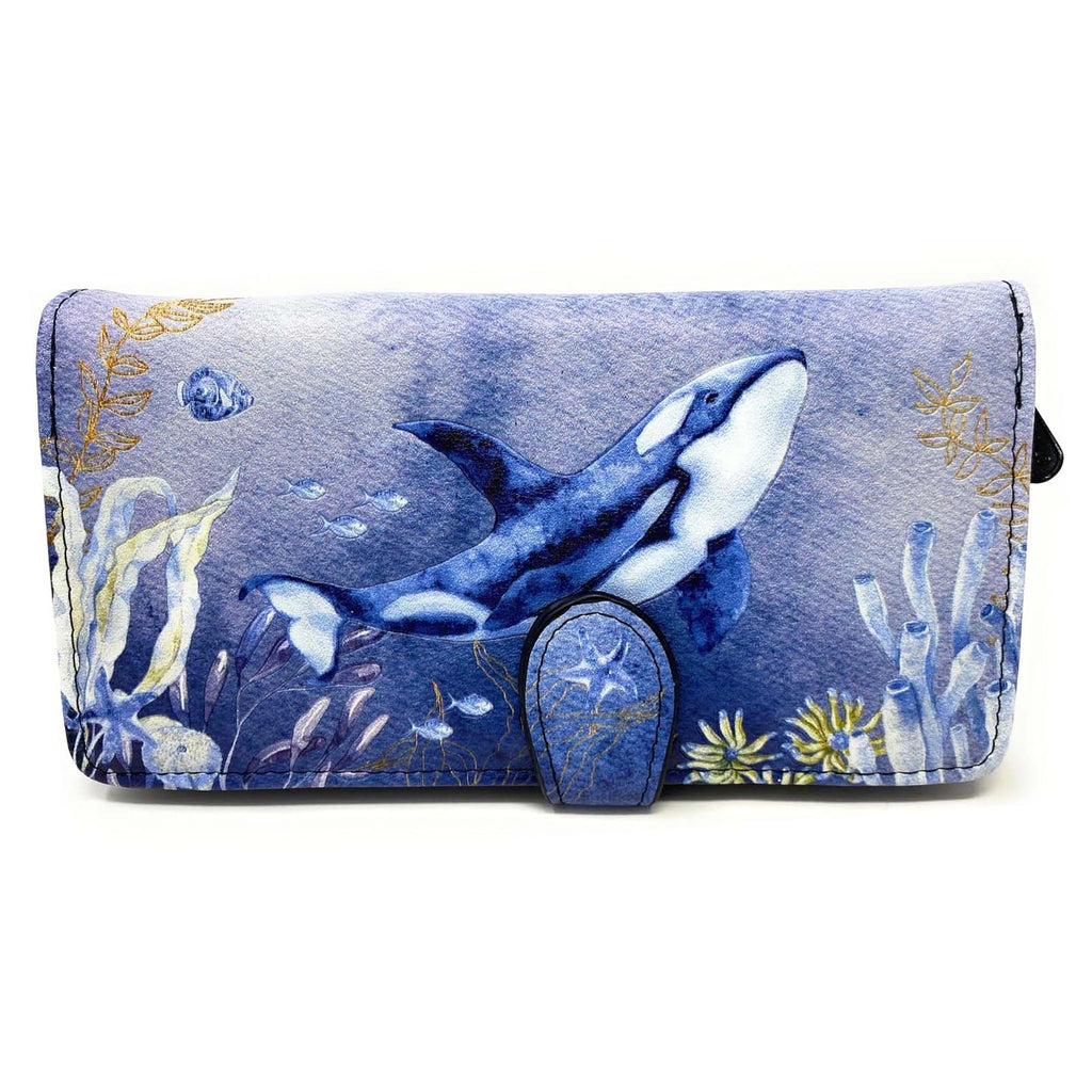 Shagwear Orca And Friends Large Zipper Wallet