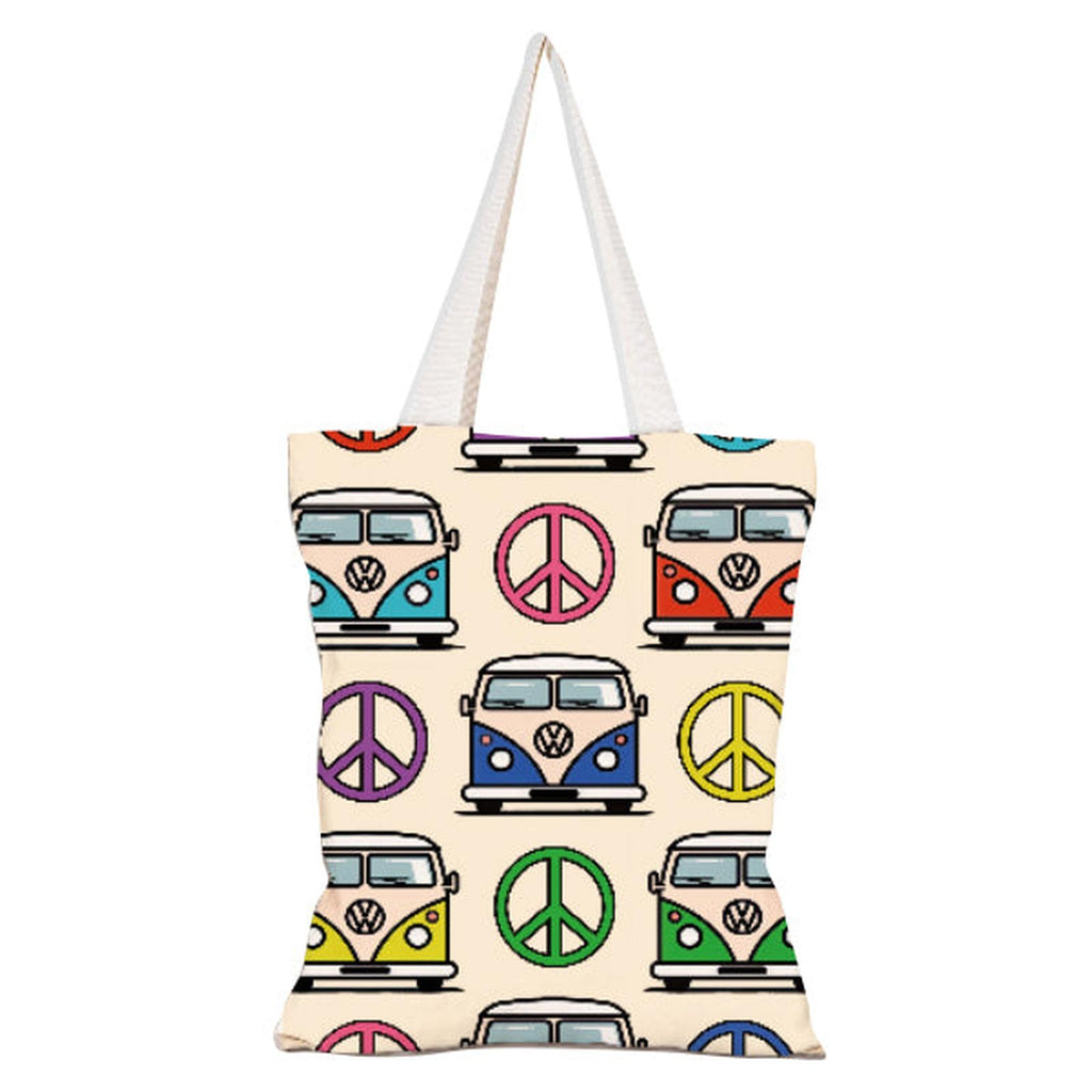 Shagwear Van Peace Canvas Reusable Shopping Bag