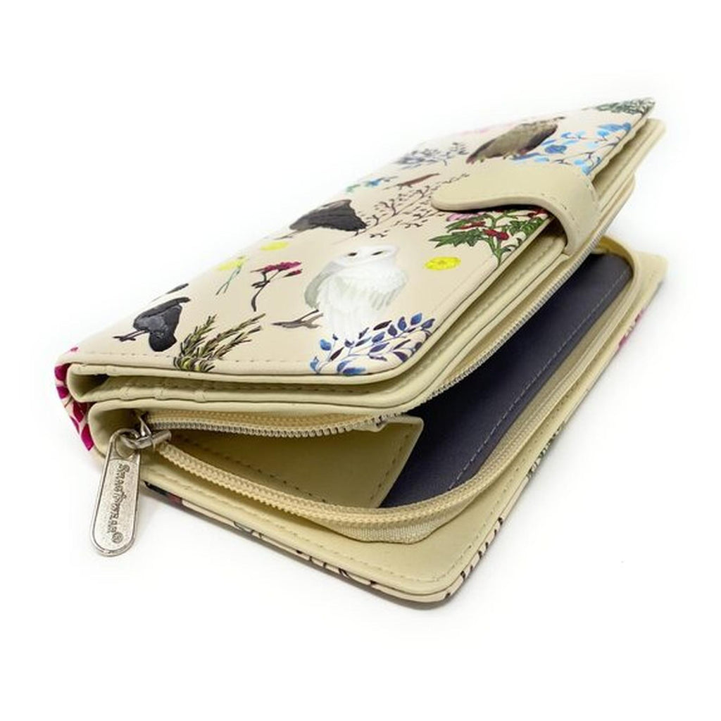 Shagwear Wild Bird Forest Large Zipper Wallet