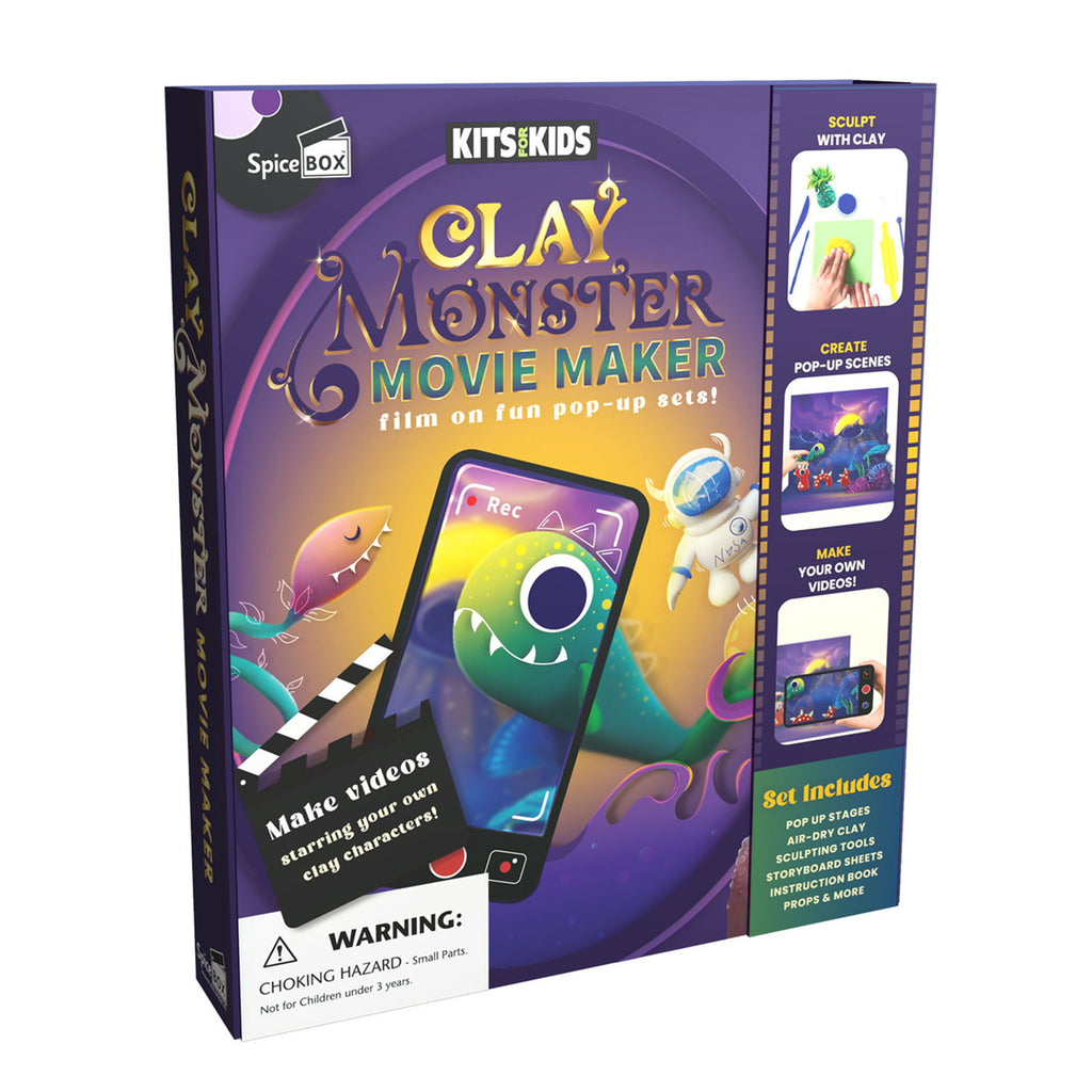 Spice Box Kits For Kids Clay Monster Movie Maker Set - Radar Toys