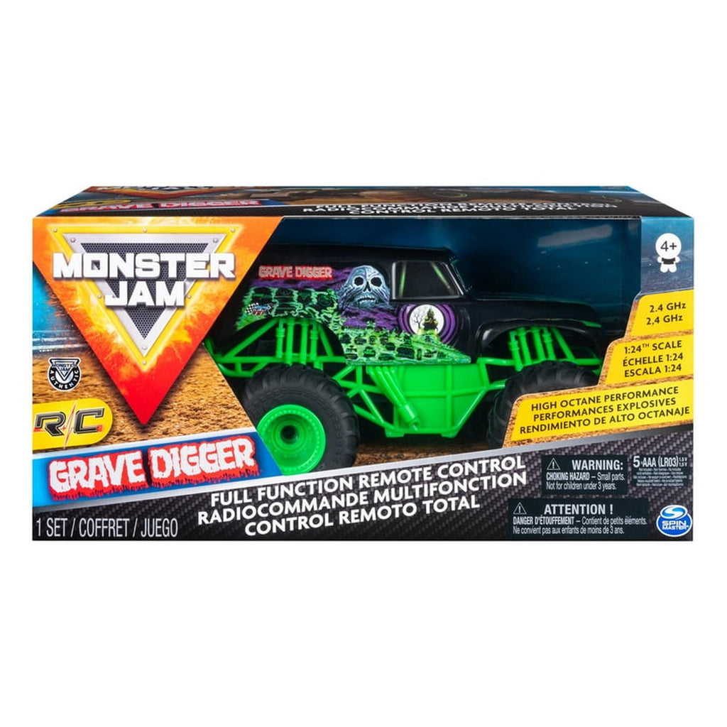 Spin Master Monster Jam Grave Digger 24th Scale RC Monster Truck