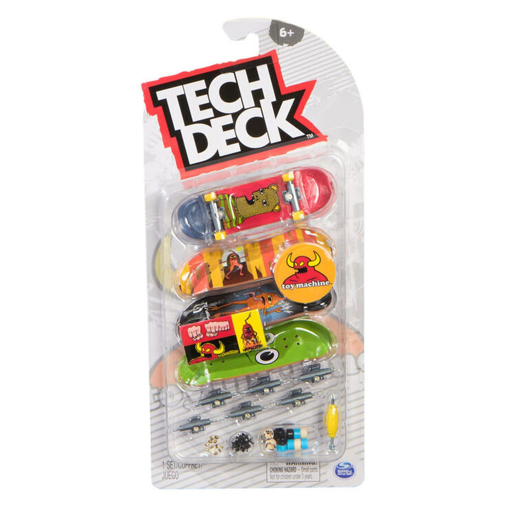 Spin Master Tech Deck Toy Machine Four Skate Board Set