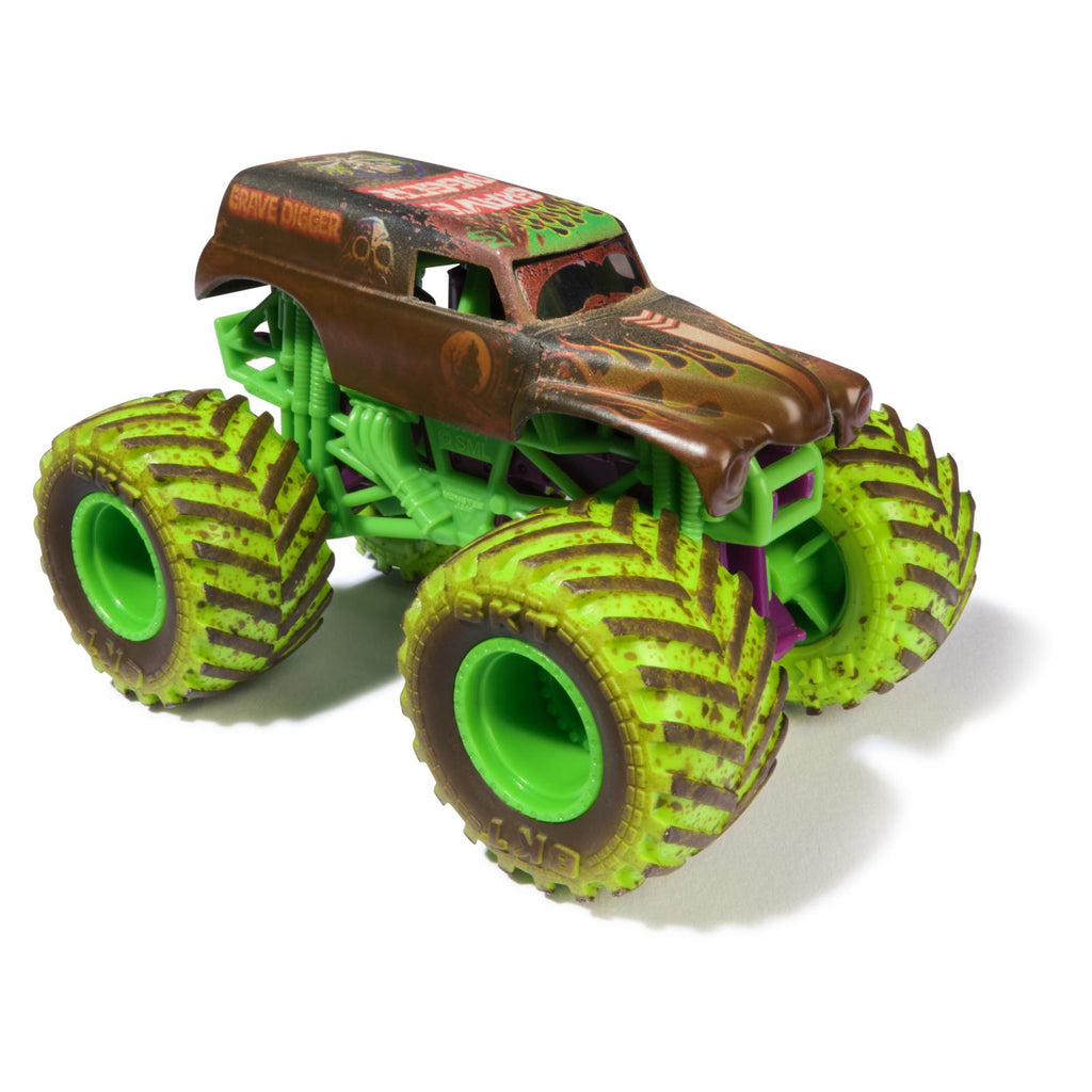 Spin Master Monster Jam Color Change Mud Blasters Grave Digger Truck