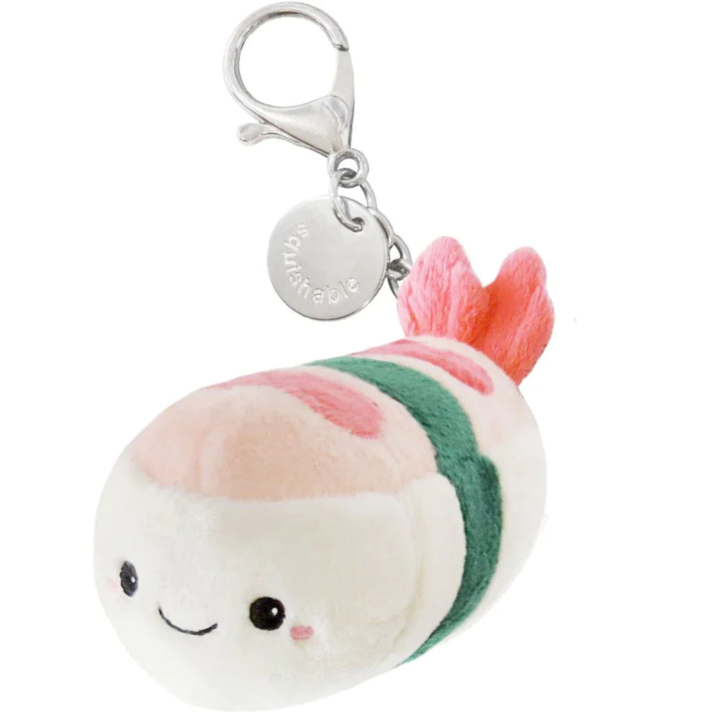 Squishable Shrimp Sushi Micro 4 Inch Keychain Plush