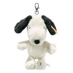 Steiff Snoopy White 6 Inch Plush Keychain - Radar Toys