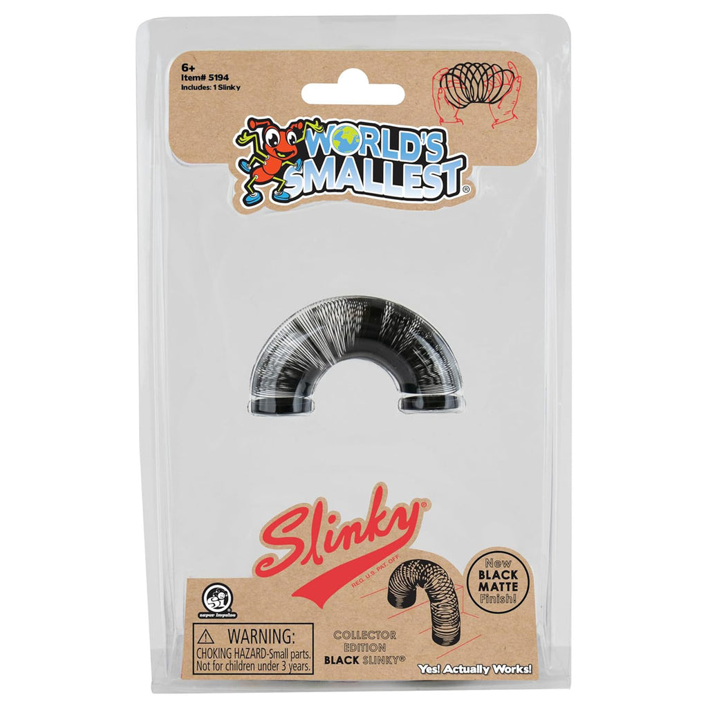 Super Impulse World's Smallest 75th Anniversary Black Matte Finish Slinky