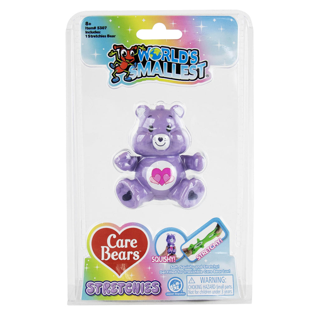 Super Impulse World's Smallest Care Bears Stretchies Harmony Bear - Radar Toys