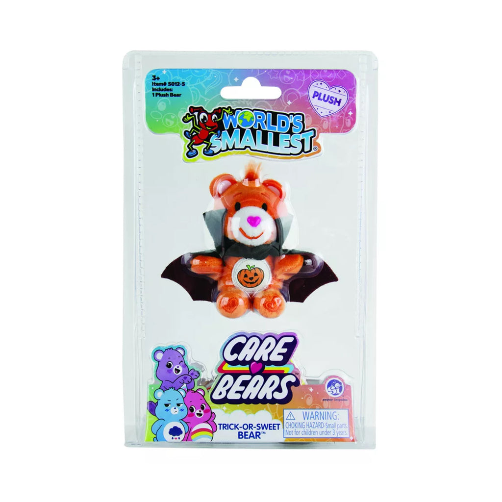 Super Impulse World's Smallest Care Bears Trick Or Sweet Bear 2.75 Inch Plush Figure