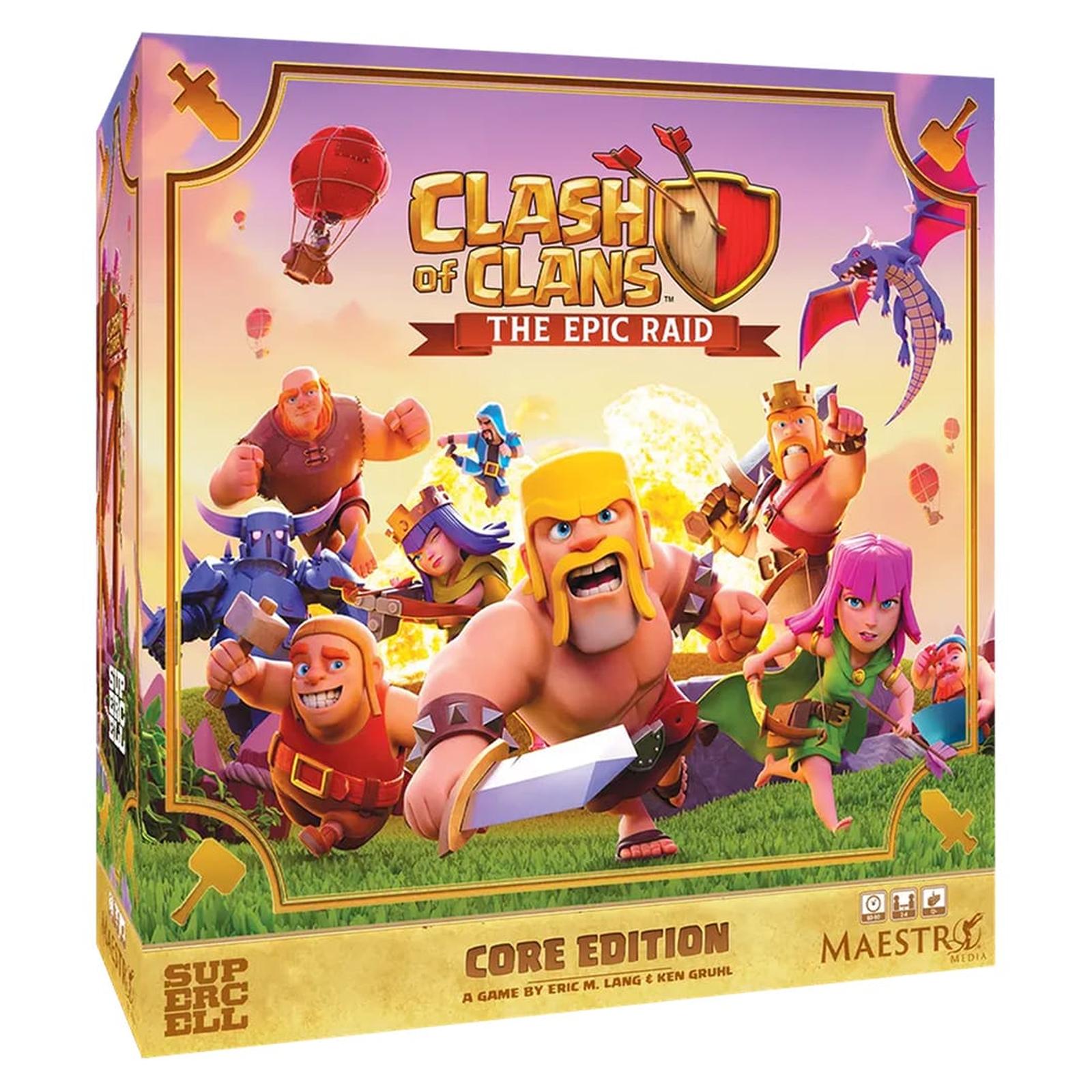 Supercell Clash Of Clans Epic Raid Core Edition The Board Game