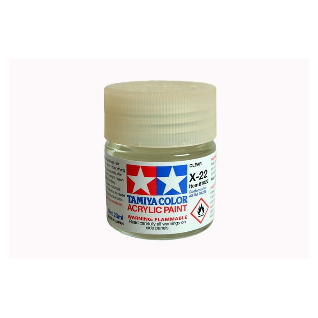 Tamiya Color X-22 Clear Gloss Acrylic Paint 23mL TAM81022