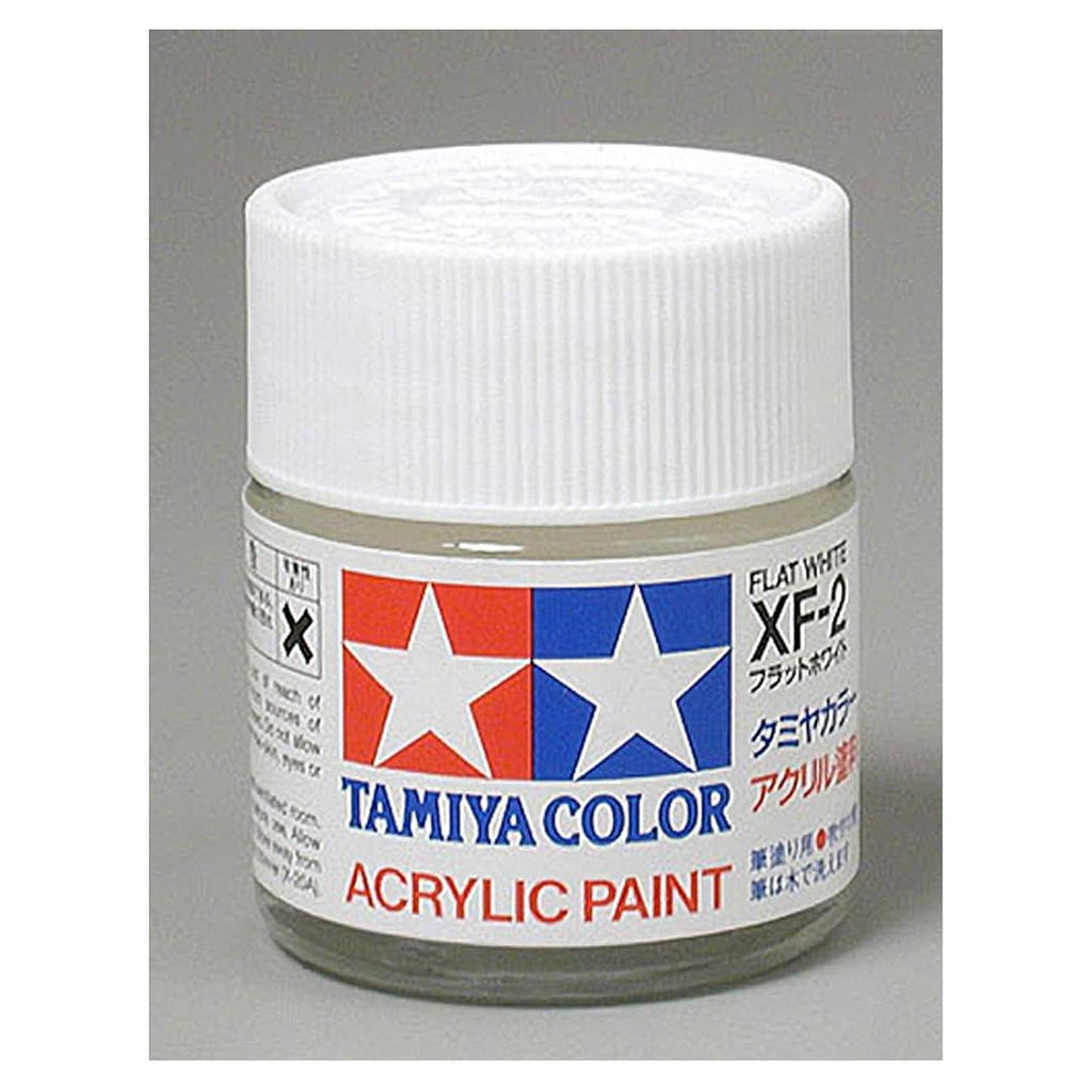 Tamiya Color XF-2 Flat White Flat Acrylic Paint 23mL Bottle TAM81302