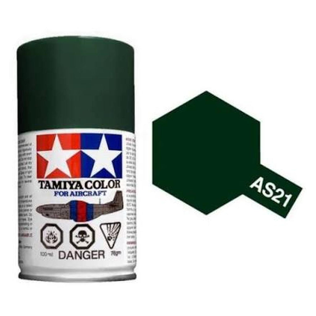 Tamiya Color AS-21 Dark Green 2 IJN Lacquer Spray Can 100mL