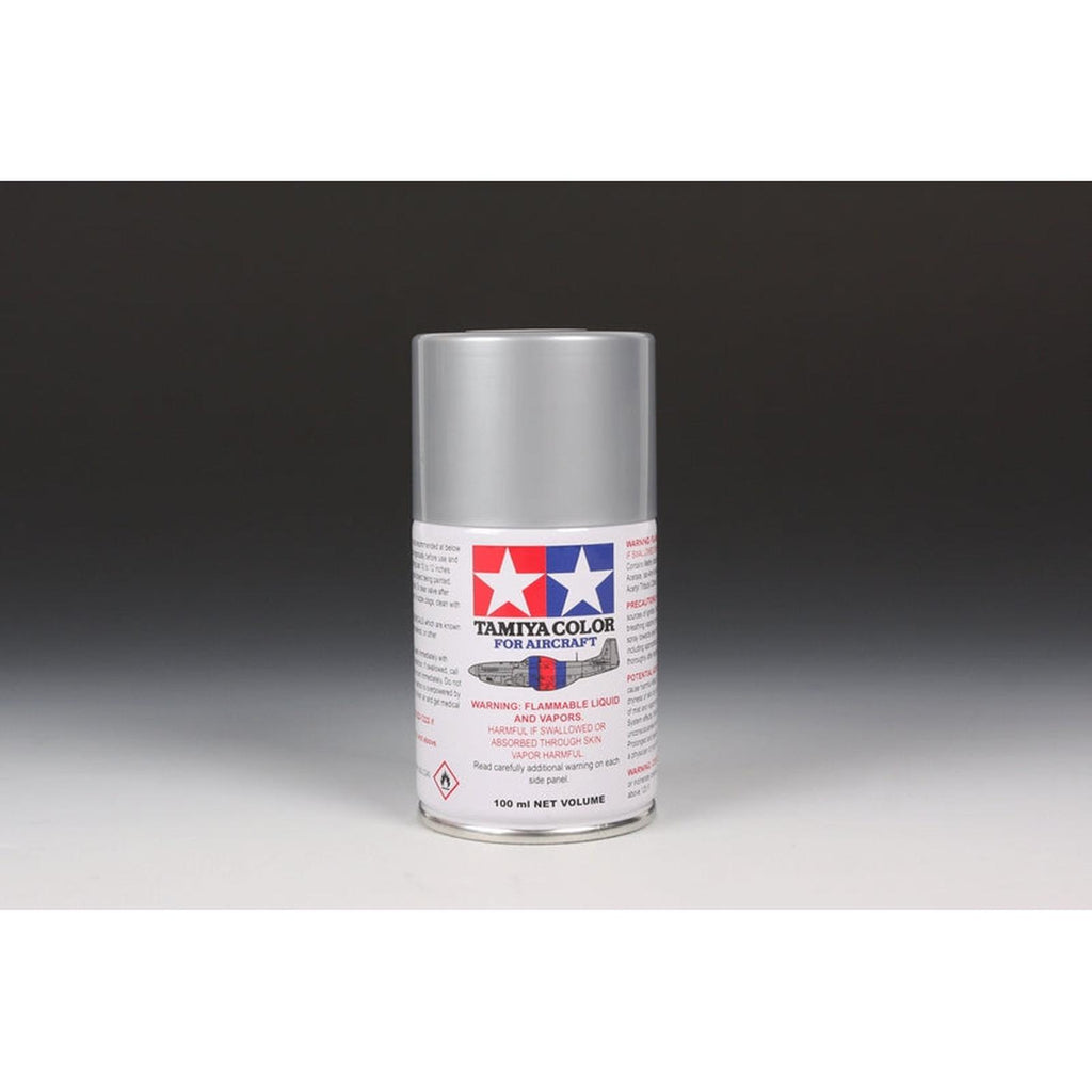 Tamiya Color For Aircraft AS-12 Bare Metal Silver 100ml Spray Paint Can TAM86512